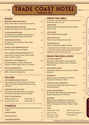 TCH MENU